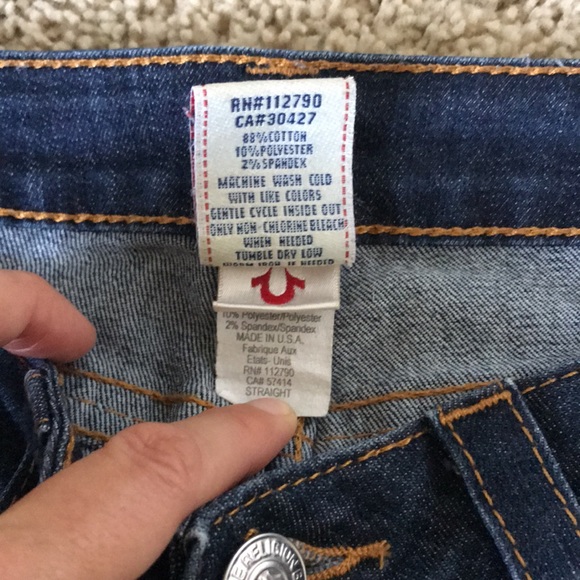 True Religion Straight Leg Jeans - Picture 4 of 5